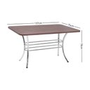 Ver imagem 2 de Mesa de Jantar Retangular 137cm 6 Lugares Multimóveis Cr50144 Nogueira