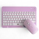 Ver imagem 2 de Teclado e Mouse sem Fio A6732 Slim Recarregável Rosa Alta Compatibilidade com Bluetooth Usb