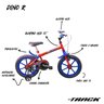 Bicicleta Infantil Dino A16 TK3 Track - 4