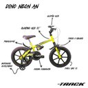Ver imagem 2 de Bicicleta Infantil Dino Neon A16 com Garrafinha TK3 Track