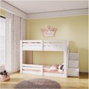Ver imagem 4 de Beliche Montessoriano Star Plus com Grade e Escada Casatema MadeiraOriginals Branco