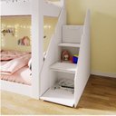 Ver imagem 2 de Beliche Montessoriano Star Plus com Grade e Escada Casatema MadeiraOriginals Branco