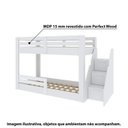 Ver imagem 5 de Beliche Montessoriano Star Plus com Grade e Escada Casatema MadeiraOriginals Branco