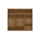 Ver mais imagens de Guarda Roupa Casal 6 Portas 2 Gavetas 100% MDF London Amêndola/Off White