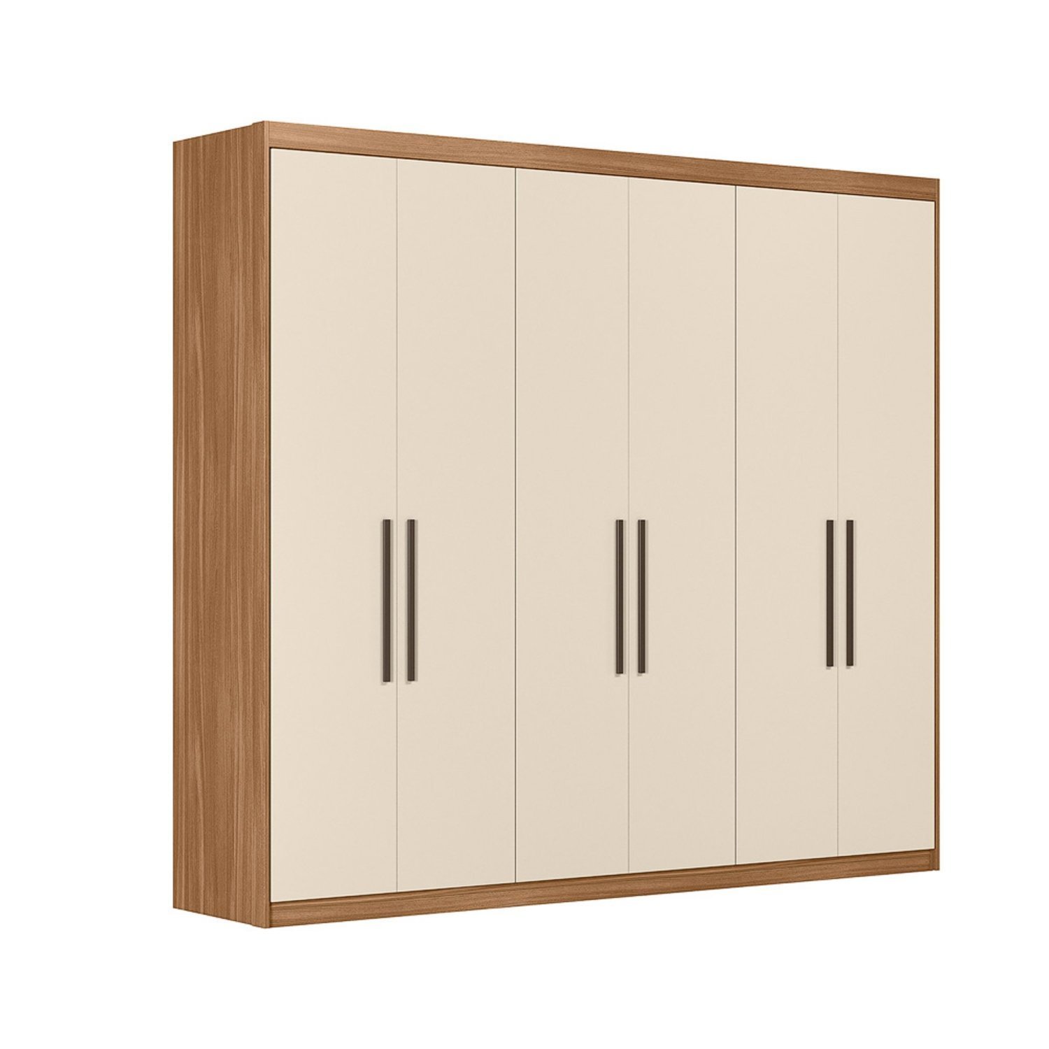 Guarda Roupa Casal 6 Portas 2 Gavetas 100% MDF London - 3