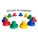 Ver imagem 3 de Kit Ponteiras Achatadas para Haste de Cama Elástica Chicoplay 12 Unidades