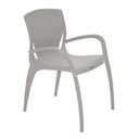 Ver imagem 2 de Cadeira Plastica Monobloco com Bracos Clarice Concreto
