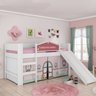 Cama Infantil com Escorregador LED Doce Casinha Play Pura Magia - 1