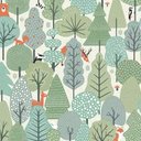 Ver imagem 2 de Papel de Parede Hf Petit Infantil Verde 51604