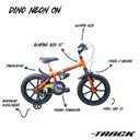 Ver imagem 7 de Bicicleta Infantil Dino Neon A16 com Garrafinha TK3 Track