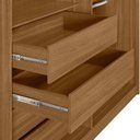 Ver mais imagens de Guarda Roupa Casal 6 Portas 4 Gavetas 100% MDF London Amêndola/Off White