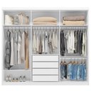 Ver imagem 2 de Guarda Roupa Casal 6 Portas 4 Gavetas 100% MDF London