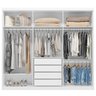 Guarda Roupa Casal 6 Portas 4 Gavetas 100% MDF London - 2