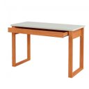 Ver imagem 4 de Mesa de Escritório 1 Gaveta em Mdf 118x53x75cm Dalla Costa Off White Freijó