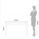 Ver imagem 6 de Mesa de Escritório 1 Gaveta em Mdf 118x53x75cm Dalla Costa Off White Freijó