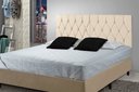 Ver imagem 1 de Cabeceira Painel Dubai Deluxe Estofada Casal Areia - 1,40 metros