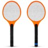 Raquete Elétrica Mata Mosquito Elite:Laranja - 1