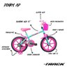 Bicicleta Infantil Pink A16 com Cesta TK3 Track - 8