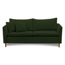 Ver imagem 3 de Sofá Living Kassia 2 Lugares 1,54m Veludo Cores Lansofbr Cores Verde