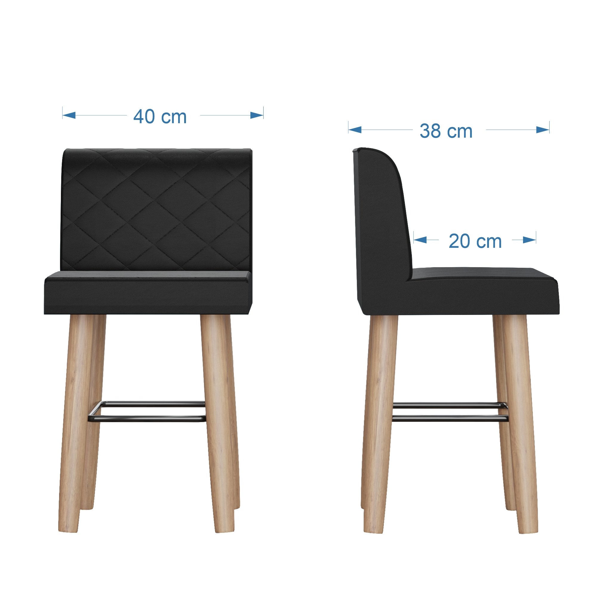 Conjunto com Mesa de Jantar Lótus 120cm e 6 Banquetas Pretas- Cor Jester Red - 3