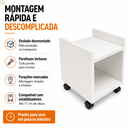 Ver imagem 4 de Base para Cpu Desktop com Rodizio Gabinete Gamer Pc Movel - Branco