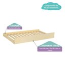 Ver imagem 3 de Cama Babá com Cama Auxiliar Reversível Casatema MadeiraOriginals