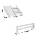 Ver imagem 2 de Bicama Solteiro Infantil Prime com Kit Escadinha e Escorrega Casatema MadeiraOriginals Branco