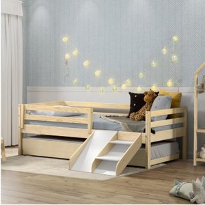Bicama Solteiro Infantil Prime com Kit Escadinha e Escorrega Casatema