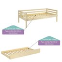 Ver imagem 3 de Bicama Solteiro Infantil Prime com Kit Escadinha e Escorrega Casatema MadeiraOriginals