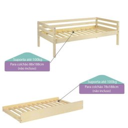 Bicama Solteiro Infantil Prime com Kit Escadinha e Escorrega Casatema - 3