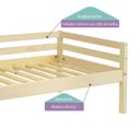 Ver imagem 3 de Bicama Solteiro Infantil Prime com Kit Escadinha e Escorrega Casatema MadeiraOriginals