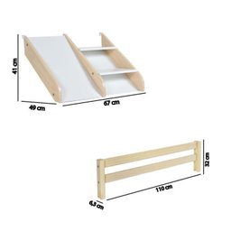 Bicama Solteiro Infantil Prime com Kit Escadinha e Escorrega Casatema - 6