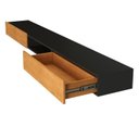 Ver imagem 4 de Rack Suspenso Denver 1,73m com 2 Gavetas e Nicho Yescasa Preto/Nature