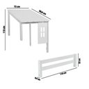 Ver imagem 2 de Bicama Solteiro Infantil com Telhadinho e Grade em Madeira Maciça Prime Casatema MadeiraOriginals