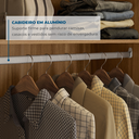 Ver imagem 5 de Guarda Roupa Casal 6 Portas 2 Gavetas 100% MDF London Amêndola/Off White