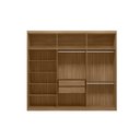Ver mais imagens de Guarda Roupa Casal 6 Portas 2 Gavetas 100% MDF London Amêndola/Off White