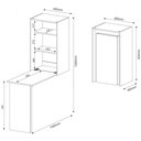 Ver imagem 4 de Armário de Parede Dobrável Am3106 Branco - Tecno Mobili