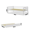 Ver imagem 2 de Bicama Solteiro Infantil Prime Telhadinho Ii e Escadinha/Escorrega Casatema MadeiraOriginals Branco