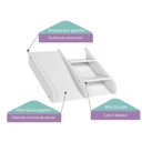 Ver imagem 7 de Bicama Solteiro Infantil Prime Telhadinho Ii e Escadinha/Escorrega Casatema MadeiraOriginals Branco