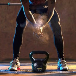 Kit 2 Pesos Kettlebell para Treino Funcional 4kg e 6kg - 4
