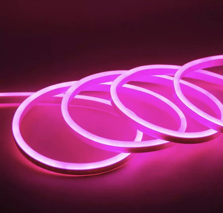 Mangueira Fita Led Neon Flex 12v Rosa Metro Ip67 - 2