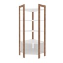 Ver imagem 4 de Estante para Livros Multiuso de Canto Haia com 5 Prateleiras Yescasa