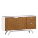Ver imagem 1 de Balcão 2 Portas 2 Gavetas Com 150cm Rennes Off White - Ype - ÉdeCasaMóveis                                                                     