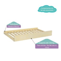 Cama Infantil Prime com Cama Auxiliar Casatema - 4