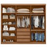 Guarda Roupa Casal 6 Portas 4 Gavetas 100% MDF London - 2