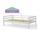 Ver imagem 4 de Bicama Solteiro Infantil Prime com Grade de Proteção Iv Madeira Maciça Casatema MadeiraOriginals Branco