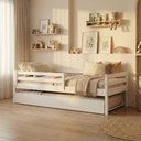 Ver imagem 6 de Bicama Solteiro Infantil Prime com Grade de Proteção Iv Madeira Maciça Casatema MadeiraOriginals Branco