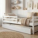 Ver mais imagens de Bicama Solteiro Infantil Prime com Grade de Proteção Iv Madeira Maciça Casatema MadeiraOriginals Branco