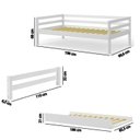 Ver imagem 2 de Bicama Solteiro Infantil Prime com Grade de Proteção IV Madeira Maciça Casatema MadeiraOriginals