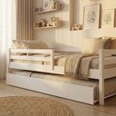 Ver imagem 7 de Bicama Solteiro Infantil Prime com Grade de Proteção Iv Madeira Maciça Casatema MadeiraOriginals Branco